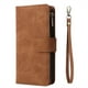 thumbnail image 1 of Flip Wallet PU Leather Case For IPhone 14 13 12 11 Pro X XS Max XR 8 7 6 6s Plus SE 2020 2022 4G 5G Card Slot Zipper Strap Phone Bag Cover, 1 of 3