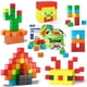 thumbnail image 1 of Bloques magnéticos Toylogy, 48 unidades, para niños pequeños, con bolsa de almacenamiento, 1 of 9