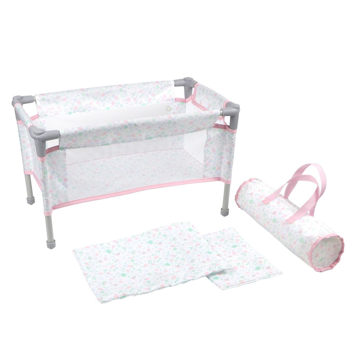 Cuna Plegable De Viaje Playpen Jc Toys Berenguer Boutique Pink