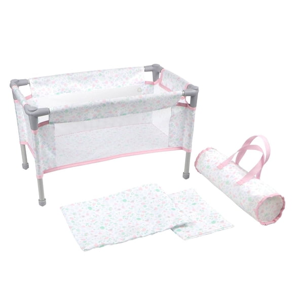 Cuna plegable de viaje Playpen JC Toys Berenguer Boutique Pink