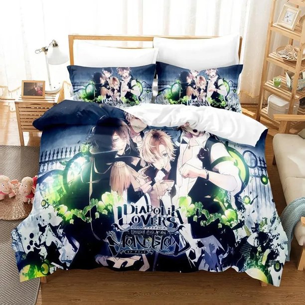 New Diabolik Lovers Bedding Set Bed Set Adult Kid Bedroom Duvet cover Sets Bed Sheet Set Bed Sheets