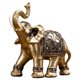 thumbnail image 3 of Estatua De Elefante Dorado Fengshui Escultura Estante De Escritorio Decoración Para El Hogar Estatuilla Pies Cerrados L, 3 of 5
