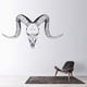 thumbnail image 2 of Decomural Ram Skull Animals Horns WS-35705, 2 of 2