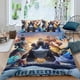 thumbnail image 2 of Cómo Entrenar a Tu Dragón 4 Conjunto de sábanas temático, trío de piezas, cómodo y amigable con la piel, diseño único, regalo de decoración para el hogar para familiares, amigos y fans,173cm *218cm, 2 of 6