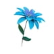 thumbnail image 1 of Estaca De Jardín De Flores De Hierro, Letreros Artificiales Para Jardín, Camino De Porche, Azul, 1 of 3
