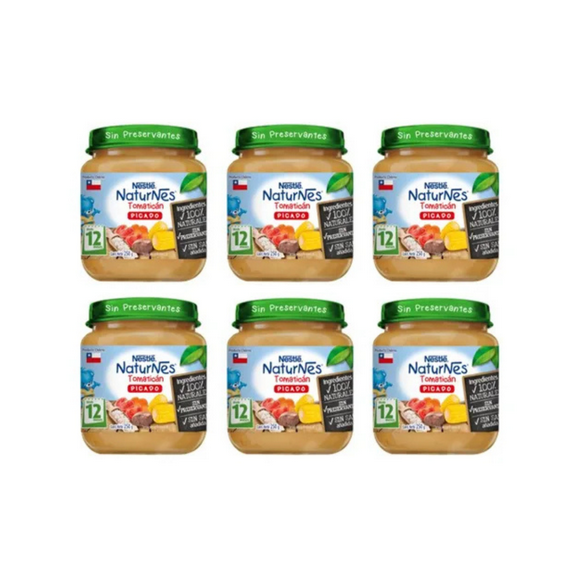 Pack 6 picado Nestlé® Naturnes® tomaticán 250g