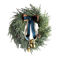 Magideal - Corona Navideña Artificial, Guirnalda Navideña Para Exteriores, Interiores Y Exteriores, Corona Navideña Para Puerta De Entrada, Sala De Estar, Hotel