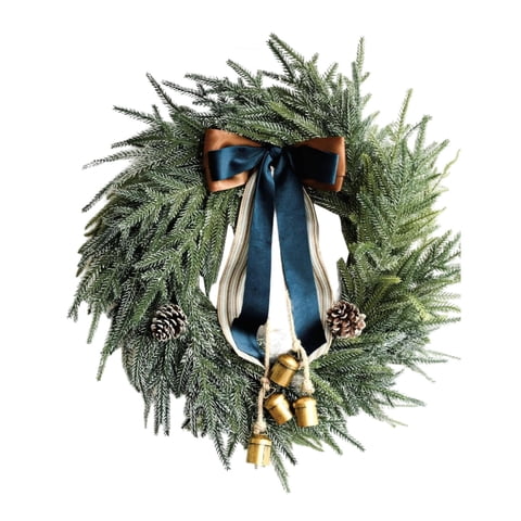 Magideal - Corona Navideña Artificial, Guirnalda Navideña Para Exteriores, Interiores Y Exteriores, Corona Navideña Para Puerta De Entrada, Sala De Estar, Hotel