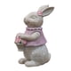 thumbnail image 3 of Encantador Conejo Animal Estatua Madera Efecto Regalos Adorno De Pie Decoración Rosa, 3 of 5