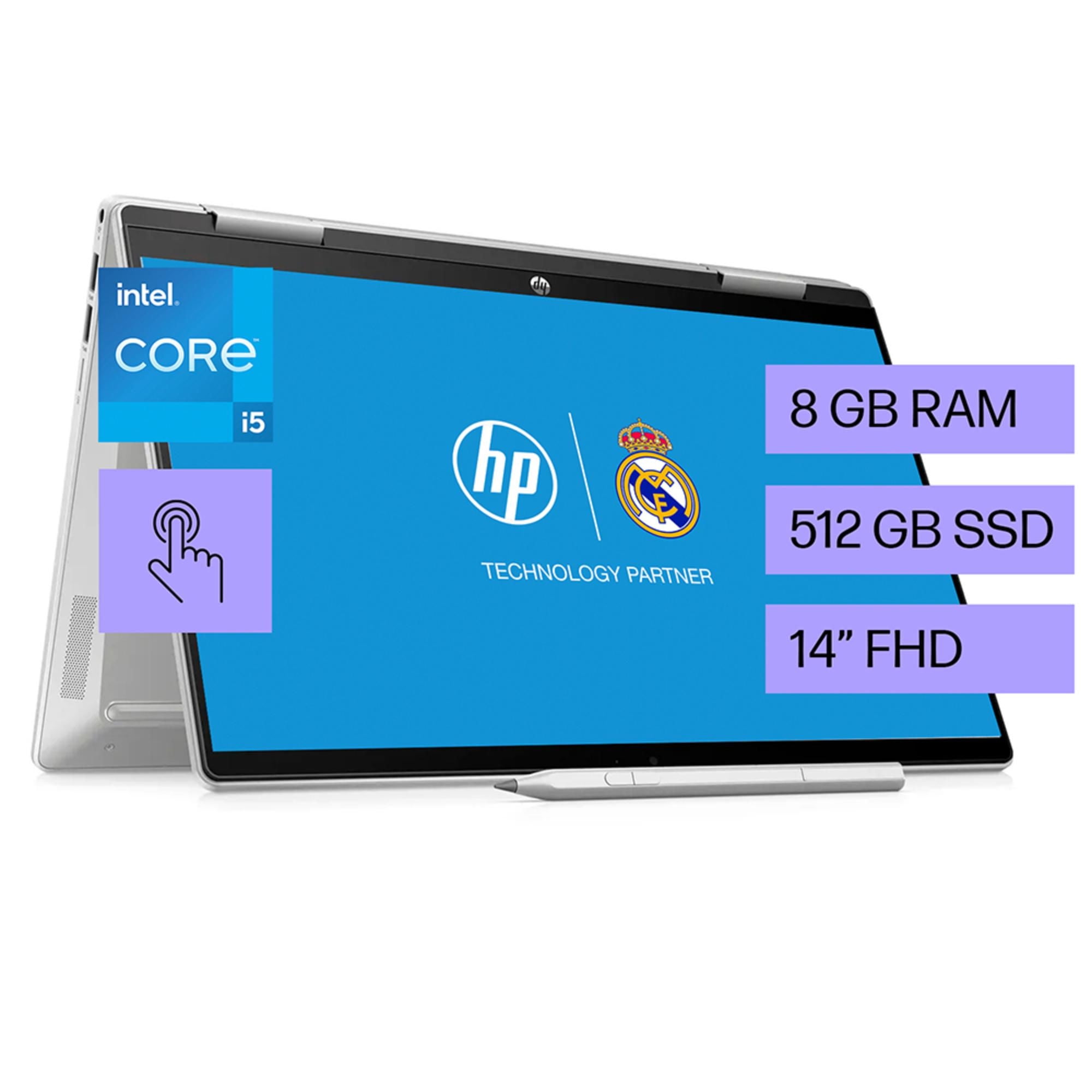 Hp - Notebook Pavilion X360 14-Ek0003La 14"" Táctil Fhd Intel Core I5 8Gb Ram 512Gb Ssd Plateado + Lápiz