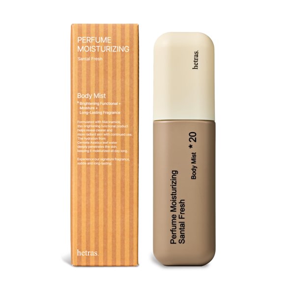 Bruma corporal hetras. Santal Fresh 120 ml con Niacinamida