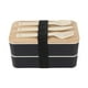 thumbnail image 1 of Caja Para Almuerzo, Contenedor Para Ensalada A Prueba De Fugas, Para Senderismo, Viajes, Escalada, Negro, 1 of 3