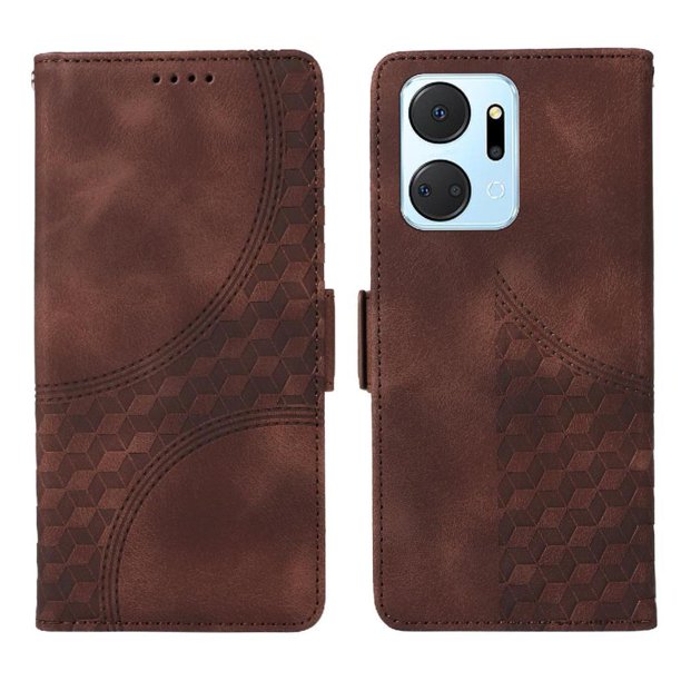 Carcasa FOXDOCK Honor X7A 4G de cuero PU, diseño acolchado clásico, protección contra caídas y rayones