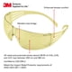 thumbnail image 2 of Lentes de Seguridad 3M SecureFit con Lentes Ámbar ANSI Z87, 2 of 4