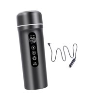 Magideal - Hervidor De Agua Para Coche De 12V/24V, Taza Aislada, Hervidor Eléctrico Con Capacidad Táctil, Calefacción Para Coche, Taza Para Té, Leche, Trabajo De