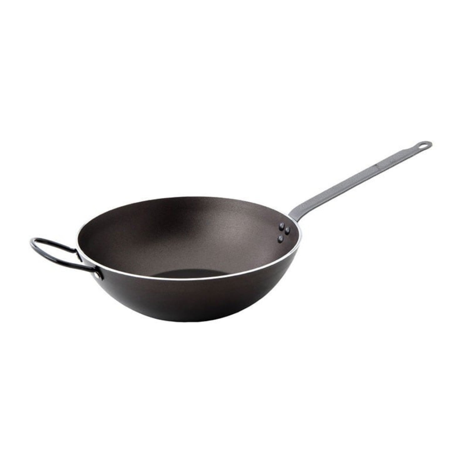 Wok Aluminio 30cm Negro Robust Lacor