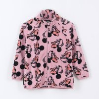 Polar Niña Full Print Caras Minnie Mouse Rosado Disney