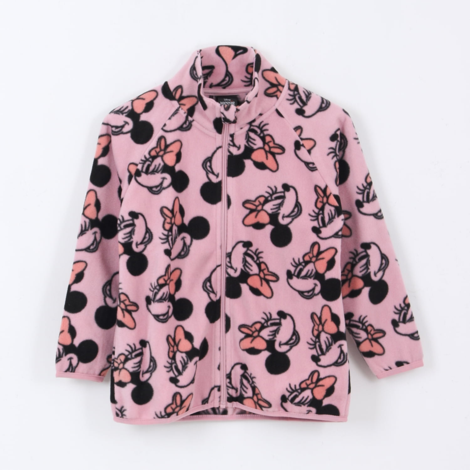 Polar Niña Full Print Caras Minnie Mouse Rosado Disney