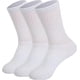 thumbnail image 3 of Calcetines deportivos de algodón para mujer, fabricados en Estados Unidos, con costuras lisas en la puntera (3 pares), 3 of 6
