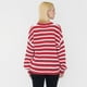 thumbnail image 2 of Sweater Mujer Líneas Blanco/Rojo Corona, 2 of 5