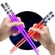 thumbnail image 1 of Juego de palillos ChopSabers Light Saber, 2 pares, rojo y morado, 1 of 6