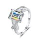 thumbnail image 1 of Moissanite Anillos para Mujer 3Uds Corte Esmeralda Color D VVS1 Anillo de Diamante de Plata Esterlina 925 Moissanite Anillos de Boda Aniversario Compromiso para Mujer con Certificado, 1 of 7