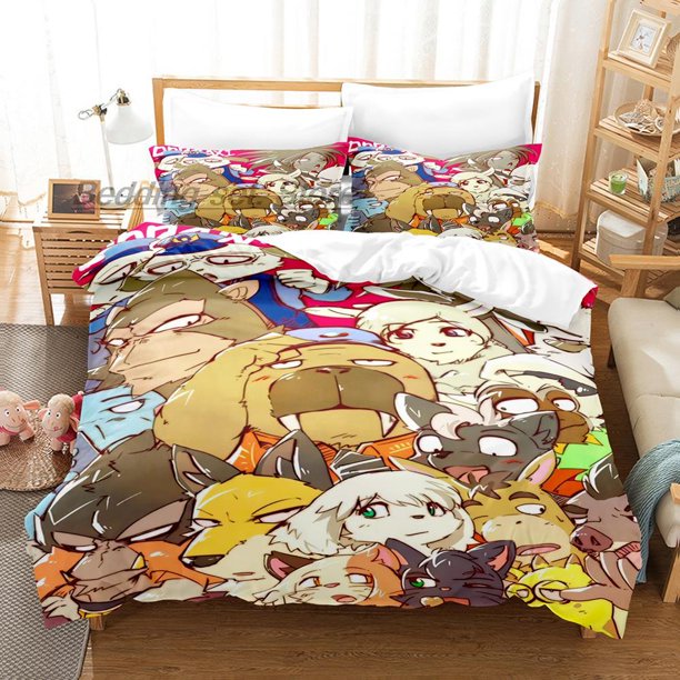 Odd Taxi Bedding Set Bed Set Aldult Kid Bedroom Duvetcover Sets Kawaii