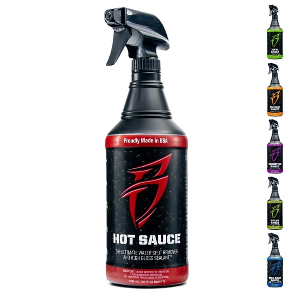 Salsa picante Boat Bling para eliminar manchas de agua dura, 32 ml, con cera
