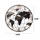 thumbnail image 2 of Reloj Redondo De Pared Con Mapa Del Mundo Moderno Minimalista, 2 of 5