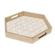 thumbnail image 1 of Bandeja Agra Hexagonal Natural Blanco BVS, 1 of 3