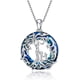 thumbnail image 1 of Collar mamá dos hijos cristal plata 925, 1 of 3