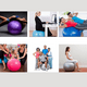 thumbnail image 5 of Pelota de yoga extra gruesa para ejercicios, equilibrio, estabilidad y embarazo. Incluye bomba rápida., 5 of 5