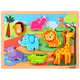 thumbnail image 1 of Set x2 puzzles madera didáctico números letras animales #2, 1 of 3