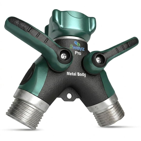 Hose Splitter 2WAYZ, conector de grifo exterior de 2 vías, resistente