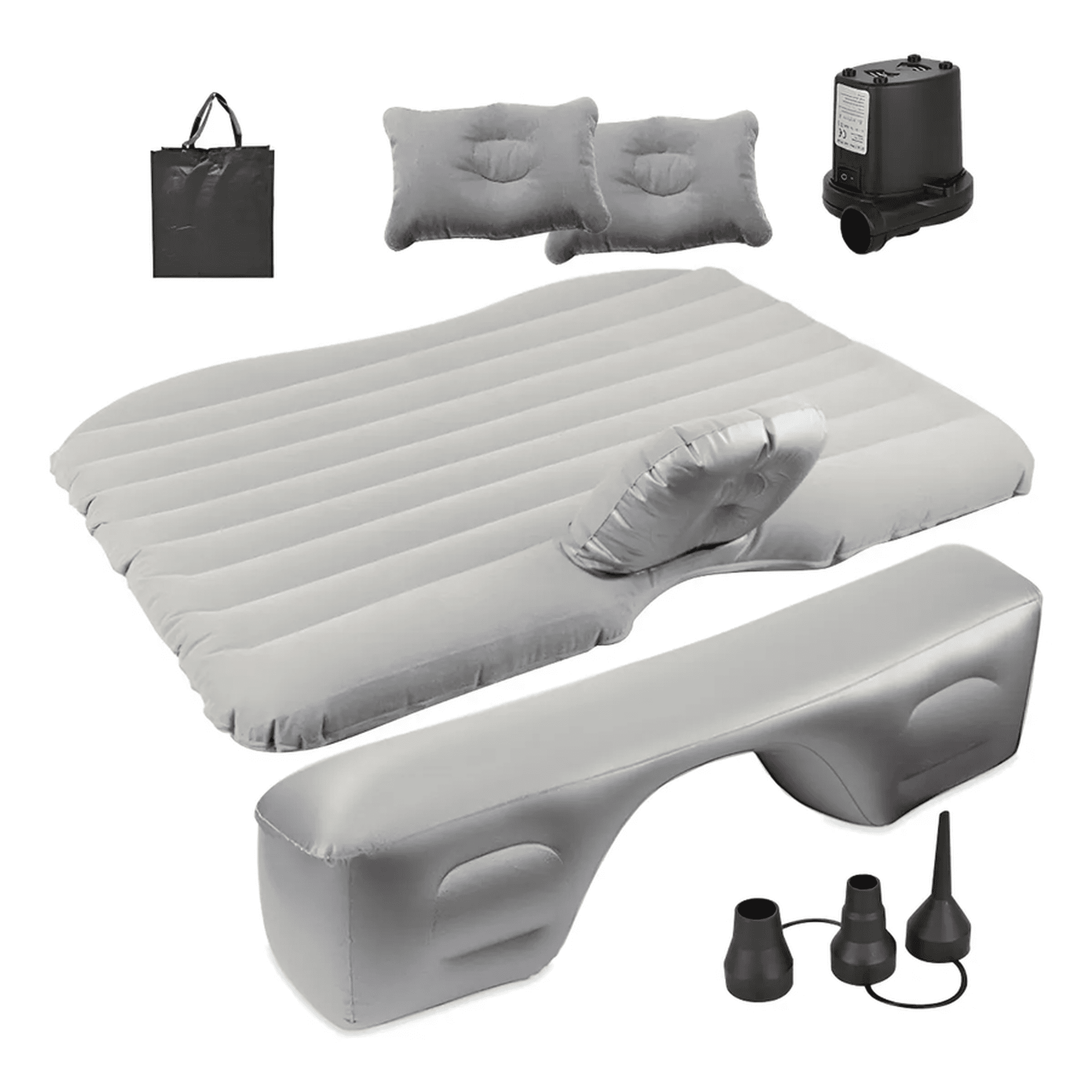 Genérico - Colchon Inflable Auto Cama + Compresor + 2 Almohadas Camping