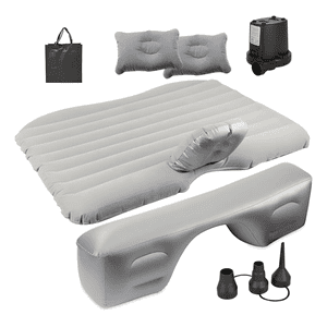 Genérico - Colchon Inflable Auto Cama + Compresor + 2 Almohadas Camping