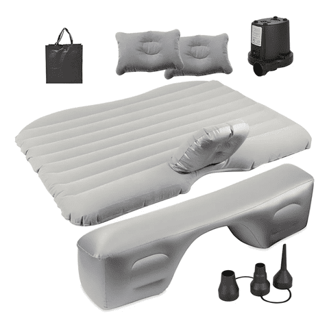 Genérico - Colchon Inflable Auto Cama + Compresor + 2 Almohadas Camping