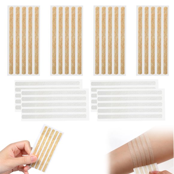 Tiras Estériles CXWLTT 40 unidades 0,6x10 cm Cierre de Heridas