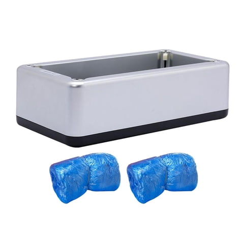 Ioensy - Dispensador Automático De Cubiertas De Zapatos Desechables, Máquina De Cubiertas De Zapatos Para Fábrica, Cubierta Plateada 200