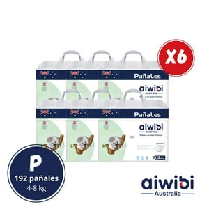 Aiwibi - 6 Paquetes Pañal Para Bebés Premium Talla P