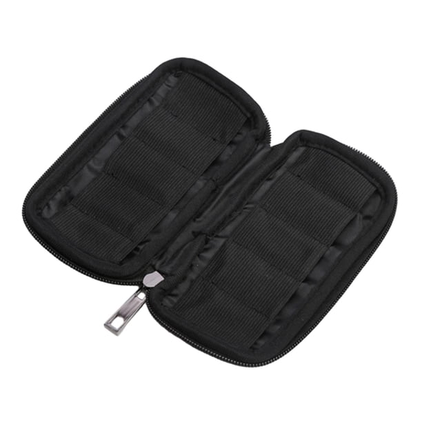 Bolsa de almacenamiento con soporte para unidad Flash USB, caja para unidad Flash USB viene con estuche organizador con cremallera para unidades de 10 ranuras medianas