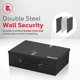 thumbnail image 4 of Caja fuerte Honeywell 6104, resistente al fuego, 0,17 L, negra, con llaves, 4 of 6