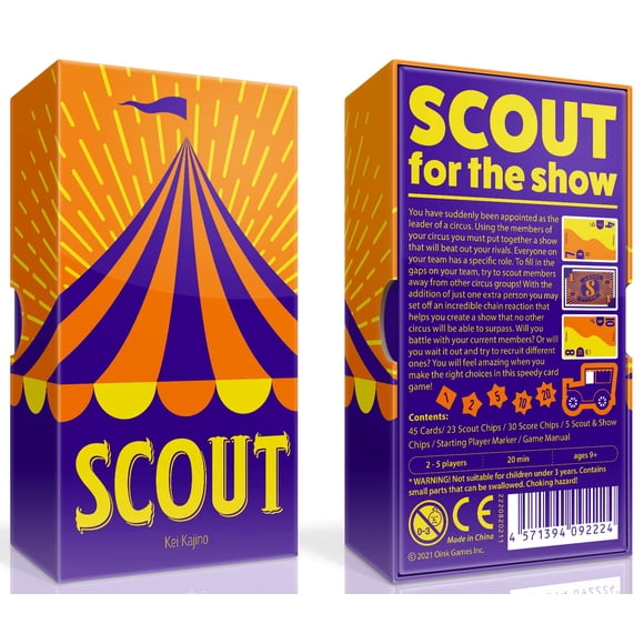 Juego de cartas Oink Games Scout Estrategia fácil de aprender desde hace más de 9 años