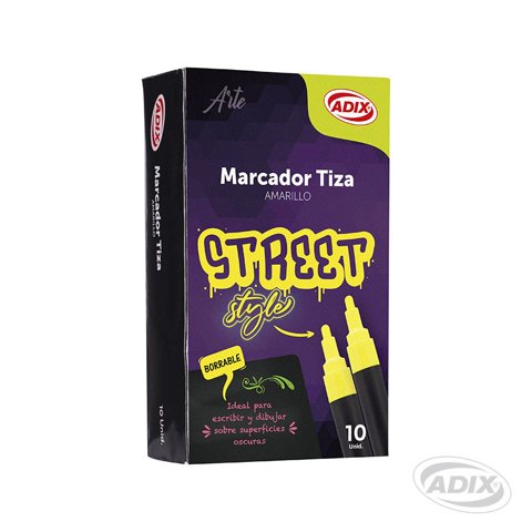 Marcador Tiza Amarillo (052) Adix