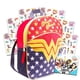 thumbnail image 1 of Set de mochilas Disney Wonder Woman para niños pequeños con pegatinas 3+ Y, 1 of 6