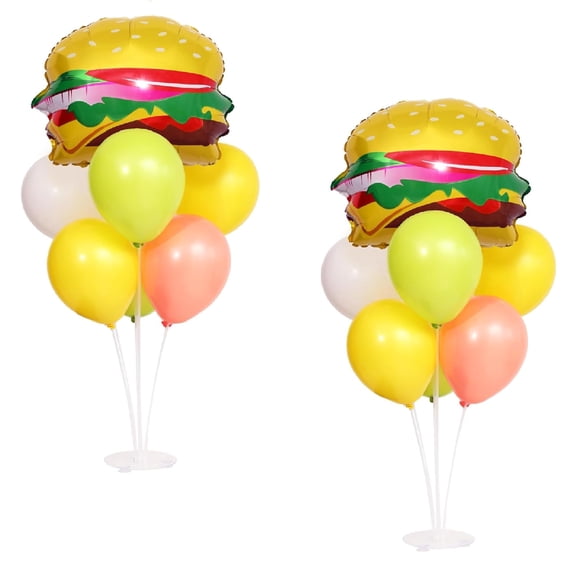 Centro de Mesa con Globos Zyloon Hamburguesa 2 Juegos para Fiesta