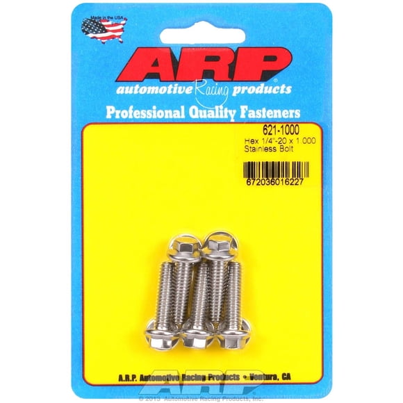 Bolt ARP 6211000 Hex de acero inoxidable 1/4-20 x 1.000 (paquete de 5)