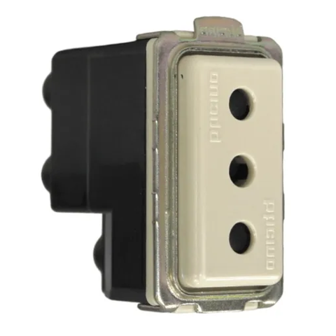 Genérico - Modulo Enchufe 2P+T 10A Magic Blanco