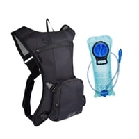 Ioensy - Mochila De Hidratación Con Bolsa De Almacenamiento De Agua Con Vejiga De Agua De 2L Para Carrera De Escalada Negra