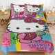 thumbnail image 2 of Graffiti Hello Kitty Comforter Twin SizeComforter Set for Kids Girls3Pcs Bedding Set Printed Comforter with 2 PillowcasesDown AlternativeSoft and Lightweight Bed Sheets, 2 of 5